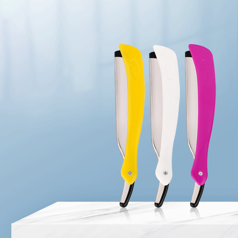 Cejas de barba plegables portátiles Corte 77 Razor recto de cuchilla