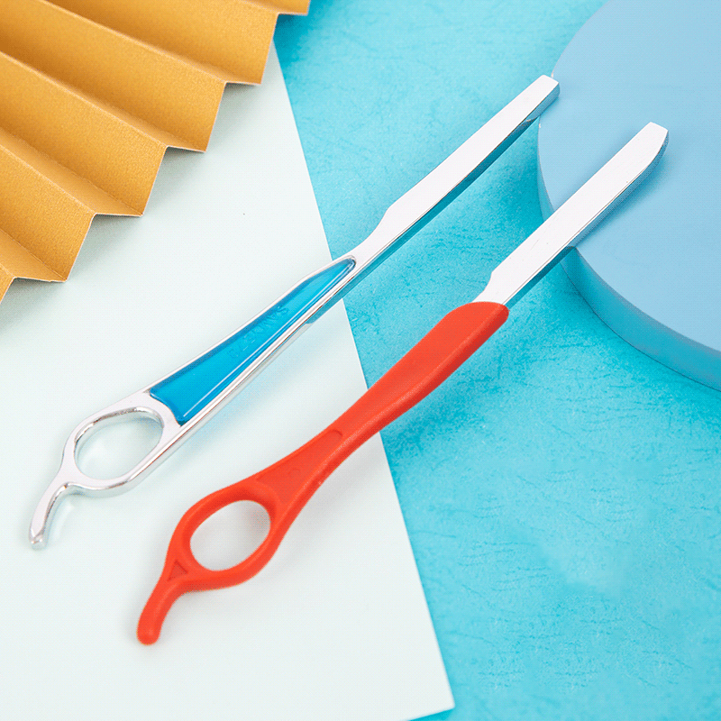 Razores de afeitar de barro de cabello Razor recto de acero inoxidable (mango de plástico)