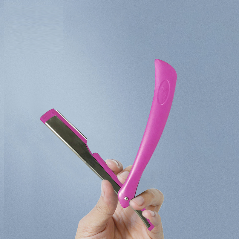 74 Mango de afeitar de plástico de cuchillas