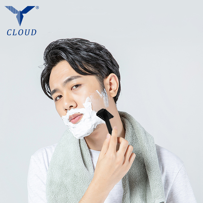 Navaja Plástica en Forma de T con 74 Cuchillas Portátil para Viajes