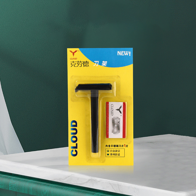 Navaja Plástica en Forma de T con 74 Cuchillas Portátil para Viajes