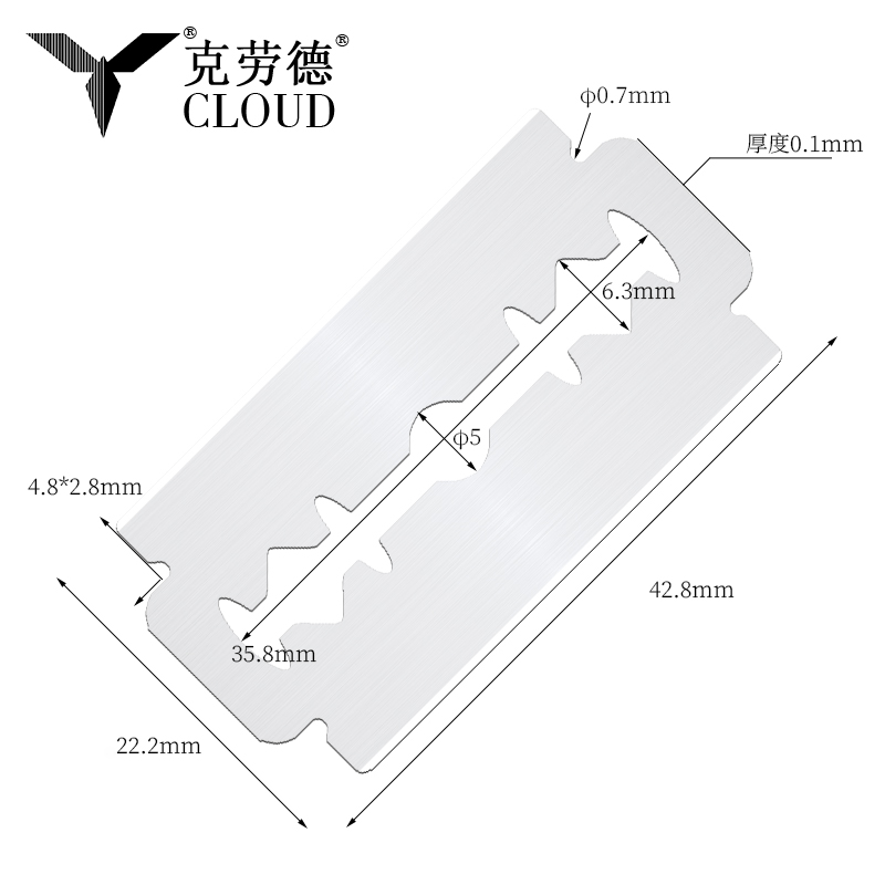 Cuchillas de Afeitar de Doble Filo Super Steel 74 Blades