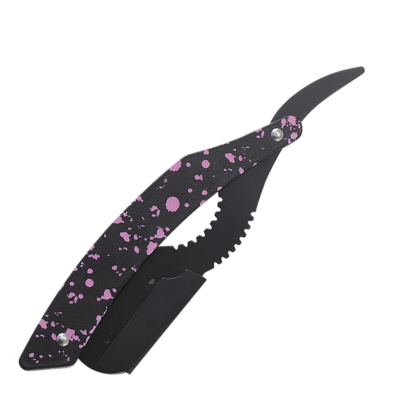 HE-10962 Soporte para maquinilla de afeitar dentado negro mate