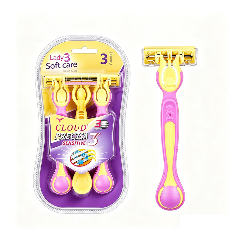 Juego de maquinilla de afeitar manual Lady Soft-Care de 3 piezas